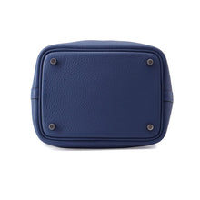 Load image into Gallery viewer, HERMES Picotin Lock Blue Tie Taurillon Clemence Size PM