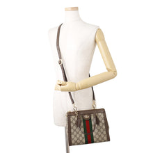 Load image into Gallery viewer, GUCCI OBDIA GG Supreme 2WAY Tote Bag Beige/Brown547551 PVC Leather