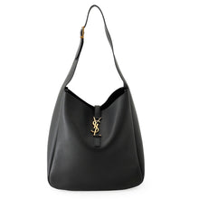 Load image into Gallery viewer, SAINT LAURENT PARIS LE 5 A 7 Soft Shoulder Bag Black753837 Leather Size Large