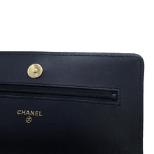 将图像加载到图库查看器中,CHANEL Chain wallet BlackAP0250 Lambskin