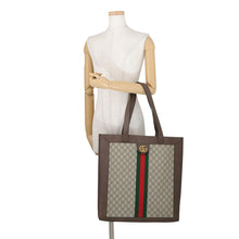 Load image into Gallery viewer, GUCCI Ophidia GG Supreme Tote Bag Beige/Brown519335 GG Supreme Leather Size Large