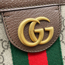 Load image into Gallery viewer, GUCCI Ophidia GG Supreme Tote Bag Beige/Brown519335 GG Supreme Leather Size Large