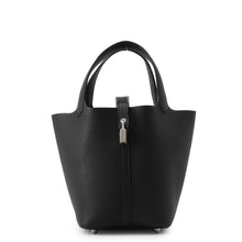 将图像加载到图库查看器中,HERMES Picotin Lock Black Taurillon Clemence Size PM