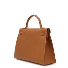Load image into Gallery viewer, HERMES Kelly Sellier Gold Courchevel Size 32