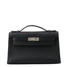 Load image into Gallery viewer, HERMES PochetteKelly Black Swift Leather