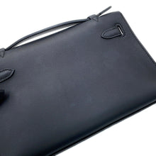 Load image into Gallery viewer, HERMES PochetteKelly Black Swift Leather