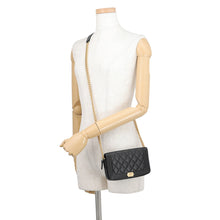 Load image into Gallery viewer, CHANEL Boy Chanel Chain Shoulder Phone Case BlackAP3013 Caviar Leather