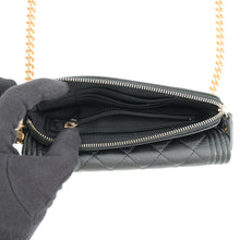 Load image into Gallery viewer, CHANEL Boy Chanel Chain Shoulder Phone Case BlackAP3013 Caviar Leather