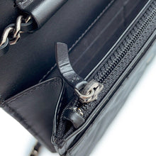 Load image into Gallery viewer, CHANEL 2.55 Icon Chain Wallet BlackA80442 Leather