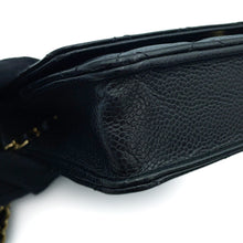 Load image into Gallery viewer, CHANEL Matelasse Classic Chain Wallet BlackAP0250 Caviar Leather
