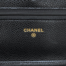 Load image into Gallery viewer, CHANEL Classic Matelasse Chain Wallet BlackAP0250 Caviar Leather