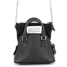将图像加载到图库查看器中,Maison Margiela Margiela 5AC Classic Chain Shoulder Bag BlackSB3WG0025 Grainy Calf Leather Canvas Size baby