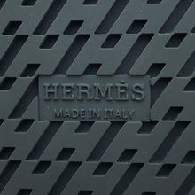 Load image into Gallery viewer, HERMES Shipley Sandals Etoupe/Black Epsom Rubber Size 38