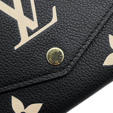 Load image into Gallery viewer, LOUIS VUITTON Portefeuille Sarah Noir/BeigeM80496 Bicolor Monogram Empreinte Leather