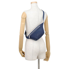 Load image into Gallery viewer, GUCCI GG embossed crossbody bag Navy658582 Leather