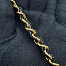 Load image into Gallery viewer, CHANEL Matelasse W Flap ChainShoulder Bag BlackA01113 Caviar Leather Size 23