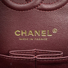 Load image into Gallery viewer, CHANEL Matelasse W Flap ChainShoulder Bag BlackA01113 Caviar Leather Size 23