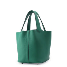 将图像加载到图库查看器中,HERMES Picotin Lock Vert Jade Taurillon Clemence Size PM