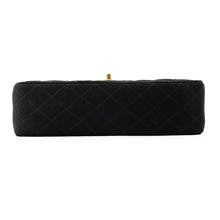 Load image into Gallery viewer, CHANEL Matelasse W Flap ChainShoulder Bag BlackA01112 CottonJersy Size 25