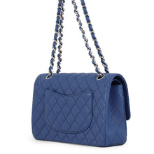 将图像加载到图库查看器中,CHANEL Matelasse W Flap ChainShoulder Bag BlueA01112 Caviar Leather Size 25