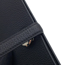 Load image into Gallery viewer, HERMES Dogon Long Wallet Black Taurillon Clemence
