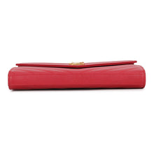 Load image into Gallery viewer, SAINT LAURENT PARIS Cassandra Classic Chain Wallet Red377828 Leather