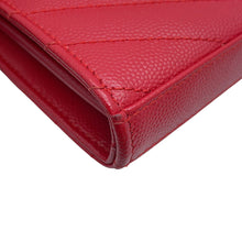 Load image into Gallery viewer, SAINT LAURENT PARIS Cassandra Classic Chain Wallet Red377828 Leather