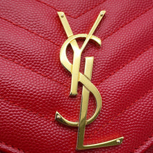 Load image into Gallery viewer, SAINT LAURENT PARIS Cassandra Classic Chain Wallet Red377828 Leather