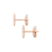 Load image into Gallery viewer, HERMES Ex Libris Earrings Size TPM 18K Pink Gold