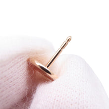Load image into Gallery viewer, HERMES Ex Libris Earrings Size TPM 18K Pink Gold