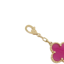 将图像加载到图库查看器中,Van Cleef & Arpels Vintage Alhambra 5 Motif BraceletVCARPQZI00 Pink Enamel K18YG