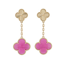 将图像加载到图库查看器中,Van Cleef & Arpels Magic Alhambra 2-Motif EarringsVCARPQZJ00 Pink Enamel K18YG