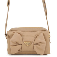 Load image into Gallery viewer, PRADA Ribbon motif Shoulder Bag Beige1BH166 Nylon Leather