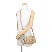 Load image into Gallery viewer, PRADA Ribbon motif Shoulder Bag Beige1BH166 Nylon Leather
