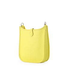 Load image into Gallery viewer, HERMES Evelyne Long Maxi Quadrille Lime Taurillon Clemence Size TPM
