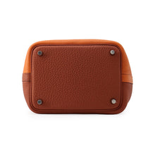 将图像加载到图库查看器中,HERMES Picotin Lock Casaque2 Orange/Cuivre/Gold Taurillon Clemence Size PM