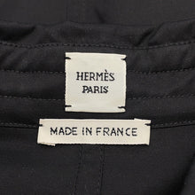将图像加载到图库查看器中,HERMES Long flared elastic dress Size 42 Black Cotton100%
