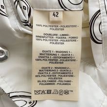 将图像加载到图库查看器中,HERMES Quilted Reversible Coat Clou de Selle Semis Size 42 White/Black Polyester100%
