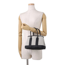Load image into Gallery viewer, HERMES Neo Garden Black/Ecru Toile H Negonda Leather Size 23