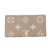 将图像加载到图库查看器中,LOUIS VUITTON Portefeuille Sarah NM Tourterelle/ClaimM81049 Bicolor Monogram Empreinte Leather