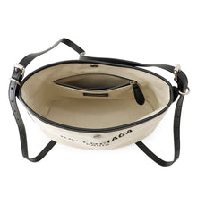 将图像加载到图库查看器中,BALENCIAGA Biarritz Small Bucket Bag Natural/Black828843 Canvas Leather