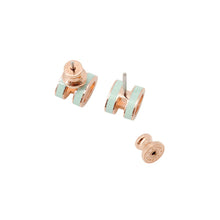 将图像加载到图库查看器中,HERMES Pop Ash Earrings Size Mini VertPeppermint Metal Lacquer