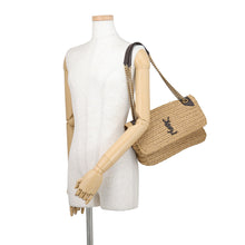 将图像加载到图库查看器中,SAINT LAURENT PARIS Niki ChainShoulder Bag Beige/Brown620329 Raffia Leather