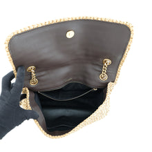 将图像加载到图库查看器中,SAINT LAURENT PARIS Niki ChainShoulder Bag Beige/Brown620329 Raffia Leather