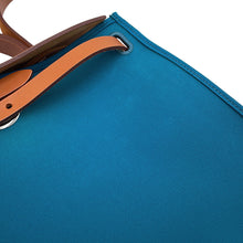 Load image into Gallery viewer, HERMES Herbag zip Blue de Galice/Fauve Toile Officier Vache Hunter Leather Size PM