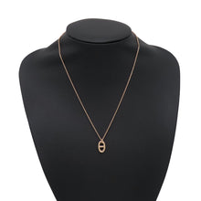 将图像加载到图库查看器中,HERMES Chaine d'Ancre Farandole Necklace Size PM 18K Pink Gold