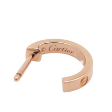 将图像加载到图库查看器中,CARTIER Love Hoop Earrings Size SmallB8029000 18K Pink Gold