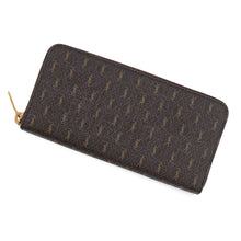 Load image into Gallery viewer, SAINT LAURENT PARIS Monogram Zip Around Long Wallet Brown664491 PVC/Leather