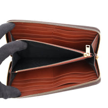 Load image into Gallery viewer, SAINT LAURENT PARIS Monogram Zip Around Long Wallet Brown664491 PVC/Leather