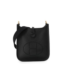 Load image into Gallery viewer, HERMES Evelyne Long Black Taurillon Clemence Size TPM